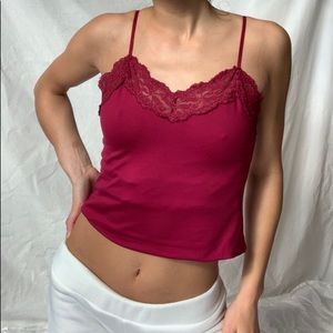 Burgundy tank top cami - White House Black Market